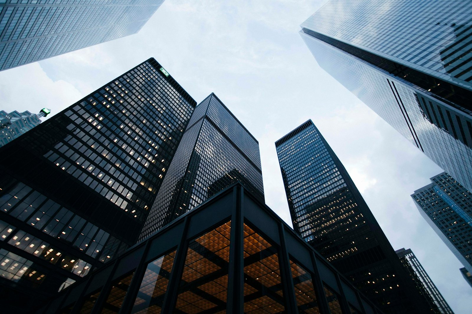 Sculptural glass commercial architecture